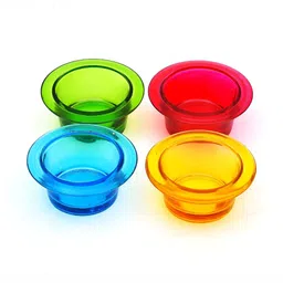 Myntra Elegant Homes Set of 4 Yellow & Green Deep Tea Light Candle Holder image 4