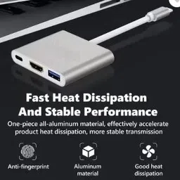 TECHGEAR 3 in 1 Type C USB Hub/Type C Hub /USB C to HDMI Adapter, HD 4K HDMI USB Adapter image 4