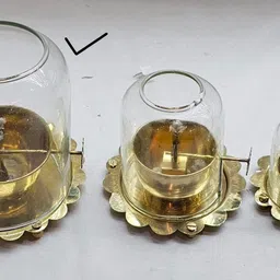 omshine Akhand Diya 100% Pure Brass Akhand Jyoti Diya (250 ML) Diwali Diya Brass Table Diya image 5