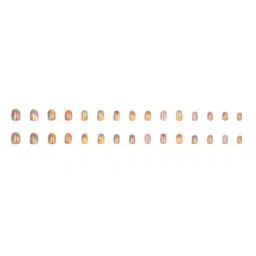 LICK 30 Pcs Tie & Dye Oval French Manicure Artificial Reusable Nails - LKB-89-9 image 5