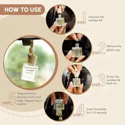 aromahpure Car Perfume Hanging Pod Sandalwood, Musk Combo Air Car Freshener Diffuser image 5