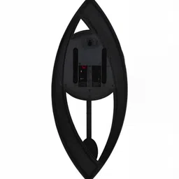 Attractionz Silver Toned & White Printed Round Acrylic Traditional Wall Clock image 3