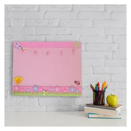 Kidoz Bulletin Board Notice Soft Board For Kids Butterfly Horizontal - Pink-picture-11