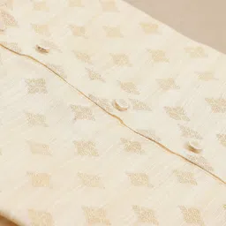 filori studio FILORI Ethnic Motifs Mandarin Collar Jacquard Straight Kurta image 5