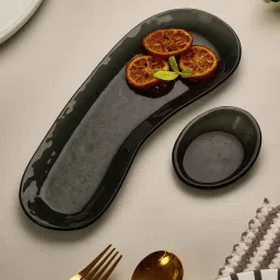 trovea's Brinjal Chip Dip Delight Platter (Pack Of 2) image 1