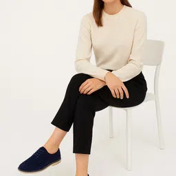 partner Women’s Pure Suede Leather Lace-Up Shoes | Formal Office Wear | Corporate Casuals For Women-picture-20