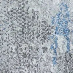 apco Grey Abstract Polypropylene 5 ft x 7 ft Machine Made Carpet image 4