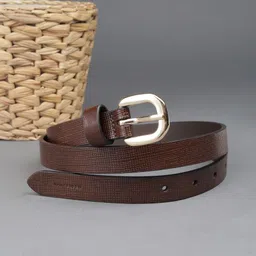 van heusen Women Brown Genuine Leather Belt-picture-18