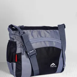facto Grey, Black Men & Women Sling Bag - Extra Large Grey Men & Women Sling Bag-picture-20