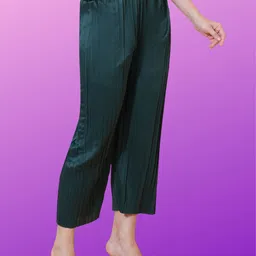 Kushi Flyer Women Solid Relaxed Regular Fit Mid-Rise Trouser image 4