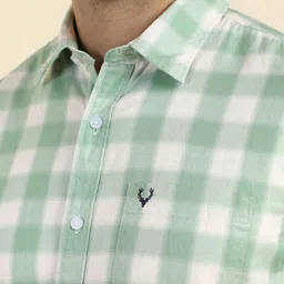 Allen Solly Men Gingham Checks Checked Casual Shirt image 4