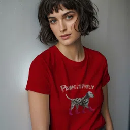 GRACE & JACK Women 101 Dalmatians Graphic Printed Round Neck Cotton T-shirt-picture-10