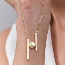 AIKA BY MINUTIAE Brass Gold-Plated Handcrafted Necklace-image-68