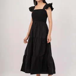 Deshi Girl Flared Sleeve Fit & Flare Maxi Dress image 5