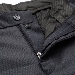 Van Heusen Men Textured Slim Fit Formal Trousers image 5