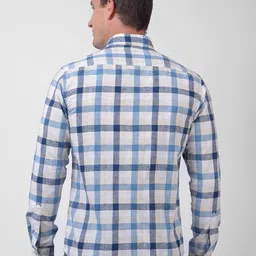 Numero Uno Men Buffalo Checked Spread Collar Cotton Casual Shirt image 4