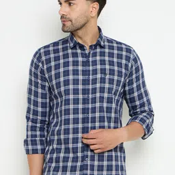 Duke Men Slim Fit Tartan Checks Opaque Checked Casual Shirt-picture-25