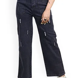 Hayler Women High-Rise Low Distress Stretchable Cotton Jeans-image-84