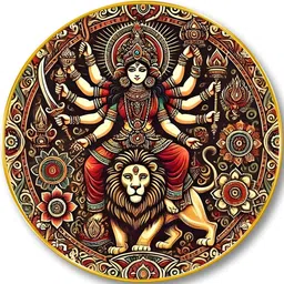 Myntra Elegant Homes Multicoloured MDF Religious Wall Paintings image 2