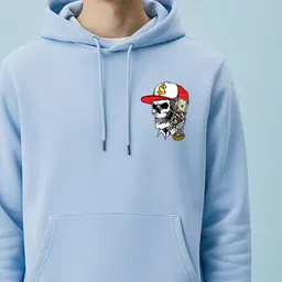 Manlino Men Printed Hooded Pullover Sweatshirt image 3