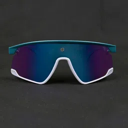 HASHTAG EYEWEAR Unisex Grey Lens & Green Sports Sunglasses with-picture-19