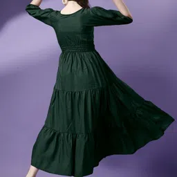 Femvy Tiered V-Neck Fit & Flare Maxi Dress image 5