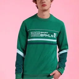 The Indian Garage Co Men Colourblocked Round Neck Long Sleeves Sweatshirt-picture-30