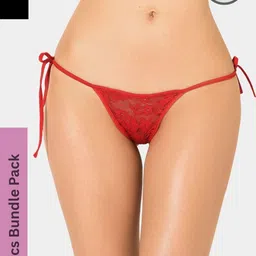 ZERJAMA Women Red Briefs-image-81