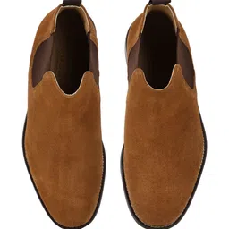 Woods Men Round-Toe Mid-Top Block Heels Chelsea Boots image 4