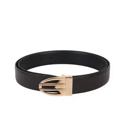 WINSOME DEAL Men Push Pin Closure Textured Formal Belt image 2