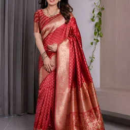 AVANTIKA FASHION Ethnic Motifs Woven Design Zari Kanjeevaram Saree image 4
