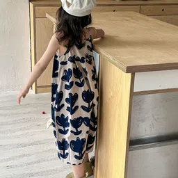 LULU & SKY Girls Printed Basic Jumpsuit image 3