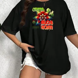 SZN Women Printed Drop-Shoulder Sleeves T-shirt-image-36