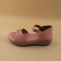 Ozuri 14457 Party Wedge Sandals with Laser Cuts image 4