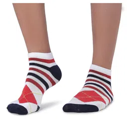 MJE Men Pack Of 5 Striped Ankle Length Socks image 2