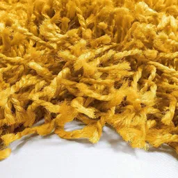 CARPETIFY Mustard Shaggy Anti-Skid Carpet image 2