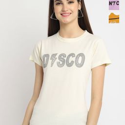 Dreambe Women Pack Of 3 Typography Printed Round Neck Cotton T-shirts-picture-12