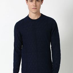 Peter England Casuals Men Cotton Self Design Pullover-picture-48
