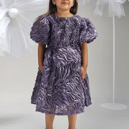 BONKIDS Animal Flared Sleeve Fit & Flare Dress-picture-24