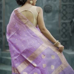 CANIZZARO Woven Design Zari Banarasi Saree image 3