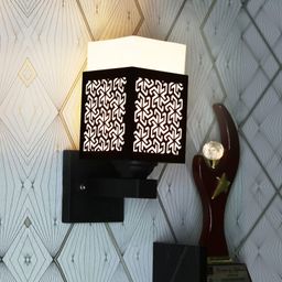 Gojeeva Black Wood Square Shaped Wall Lamp-picture-47
