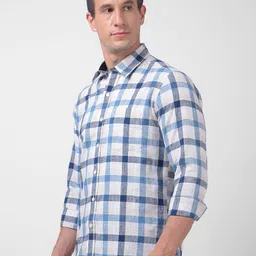Numero Uno Men Buffalo Checked Spread Collar Cotton Casual Shirt image 3