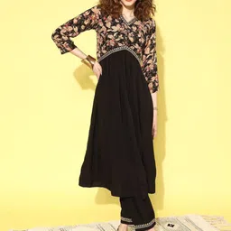 Sangria Embroidered A-Line Kurta Sets-picture-21