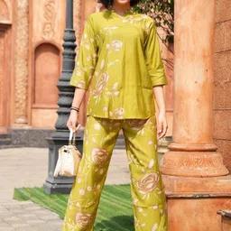 GOLDSTROMS Printed Mandarin Collar Tunic With Trouser-picture-16