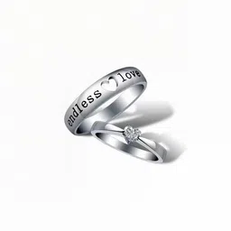 Teeragaj Set Of 2 Stone-Studded Finger Ring image 2