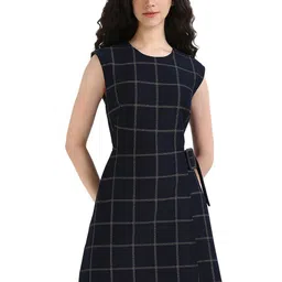 Calvin Klein Jeans Women Checked Printed Fit and Flare Dress-picture-31