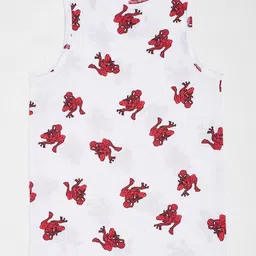 Pantaloons Junior Boys Pack Of 2 Spiderman Printed Pure Cotton Basic Innerwear Vests image 3