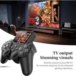 Latest Video game S10 Handheld retro Game with inbuilt 500 Games11 Black Edition image 3