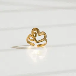 Jewels Galaxy Gold-Plated Anti Tarnish Finger Ring image 5