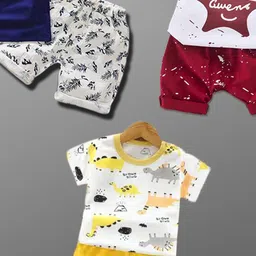 Lofn Unisex Kids Printed T-shirt with Shorts image 2